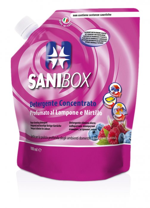 Sanibox muschio bianco ml 1000 - detergente igienizzante profumato per  ambienti