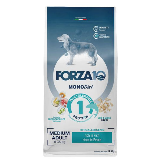 Forza10 Diet Cane - Medium Diet, gusto Pesce - 1,5kg